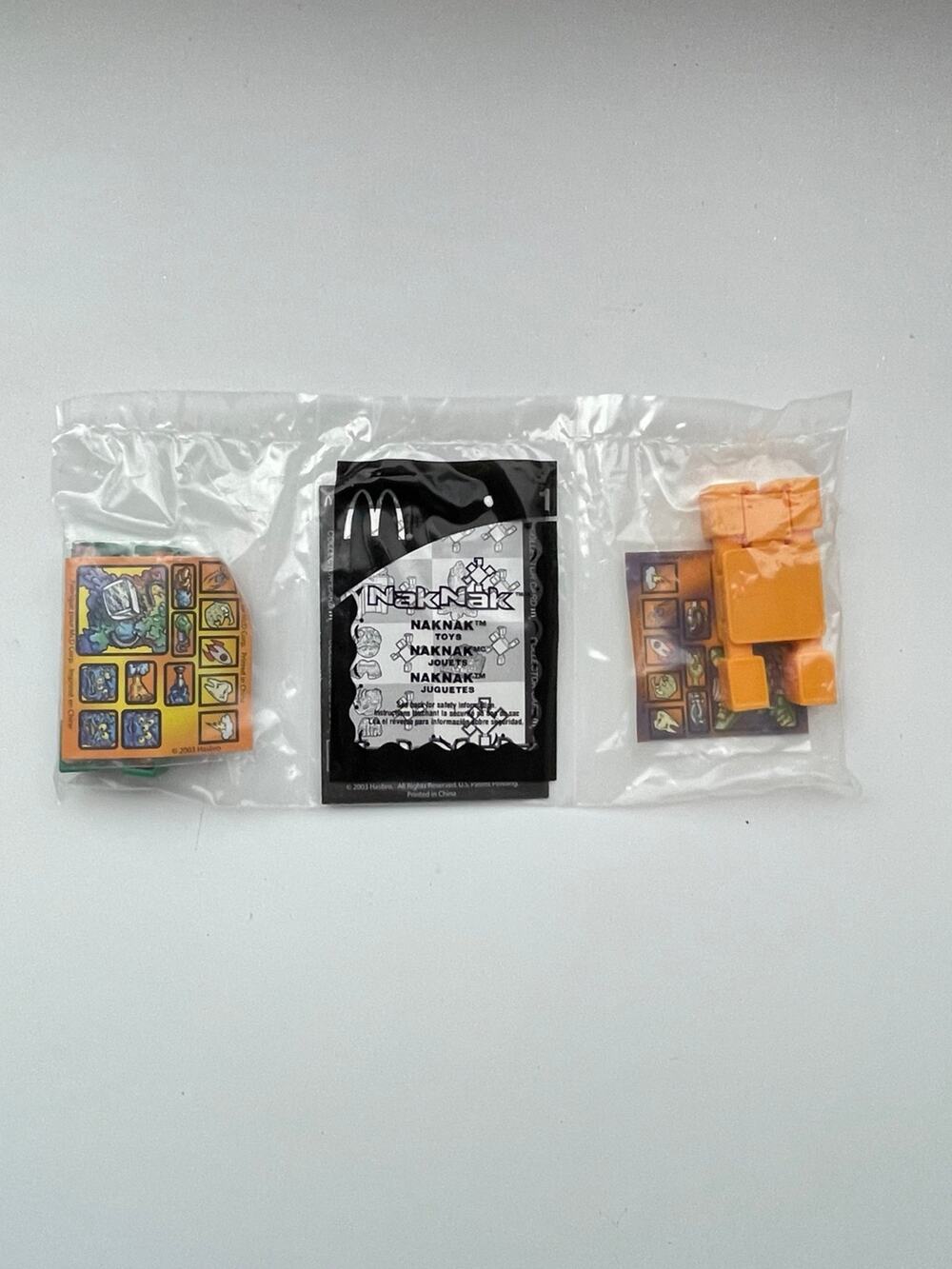 NAKNAK MCDONALD'S HAPPY MEAL TOY #1, SEALED!